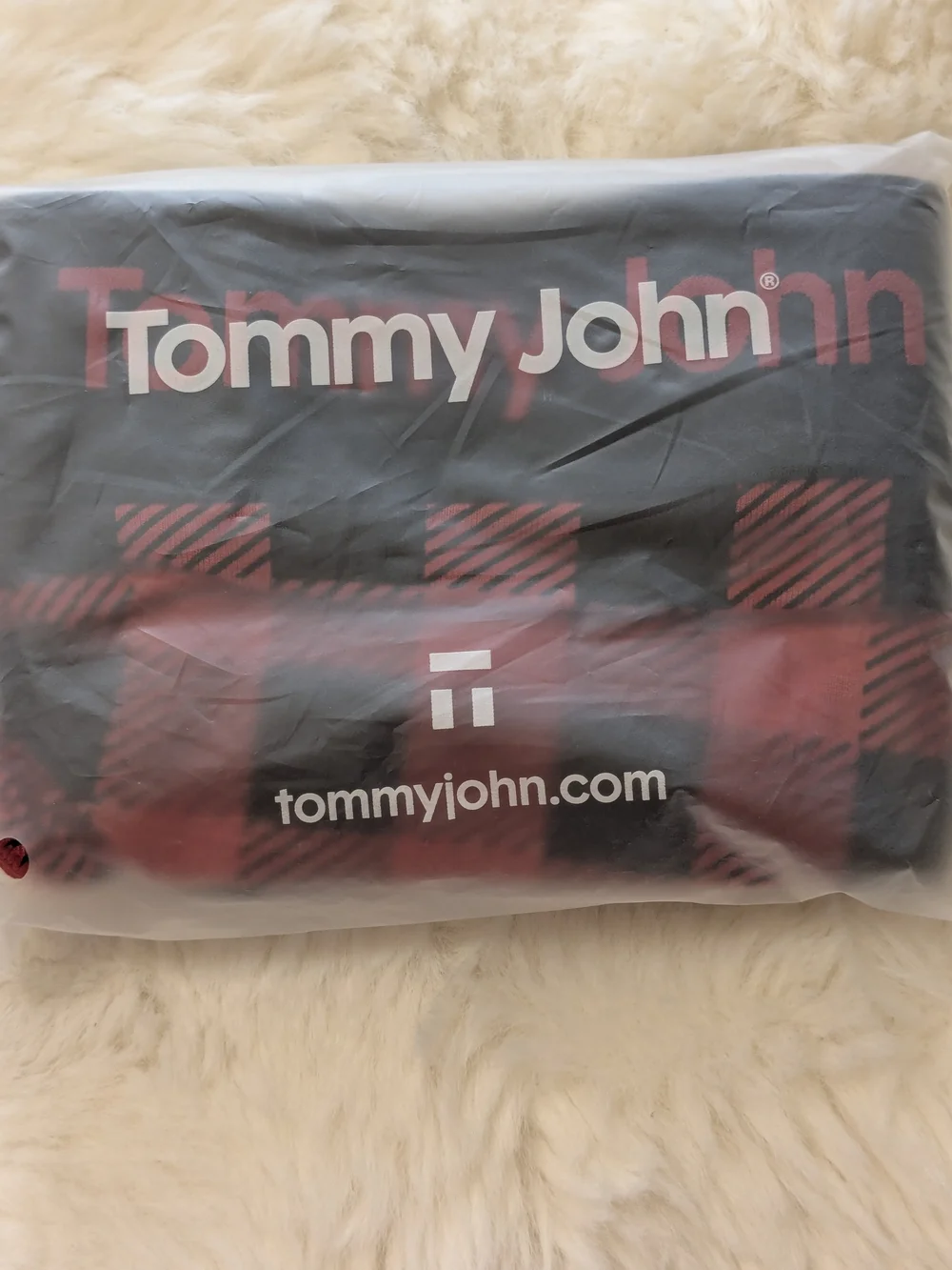 Tommy John Emboldened Red Buffalo Check Second Skin Low Rise Brief XL NIP